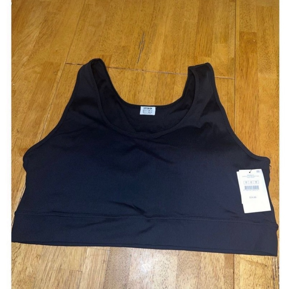 COTTON:ON Curve Active Rib Crop Tank - Picture 2 of 4